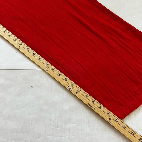 Pact Coastal Double Gauze Belted Jumpsuit Organic Cotton Red XS NWOT - Picture 16 of 16